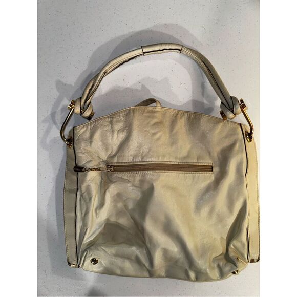 Vintage Cream Leather Bag - Picture 2 of 7